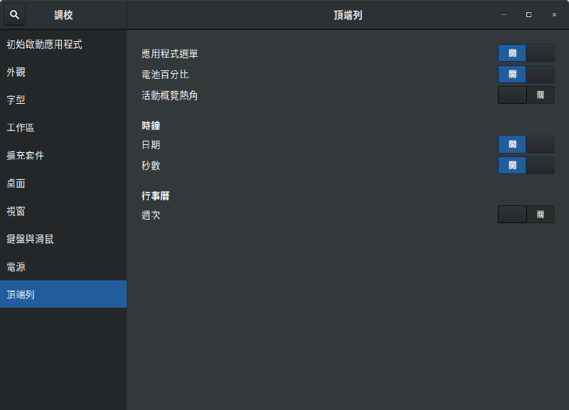 Gnome-Tweaks 